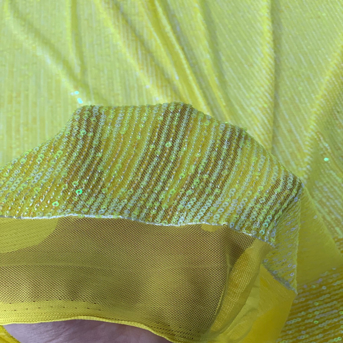 Mille Stripe Stretch Sequins Fabric - Prismatic Fiber Arts