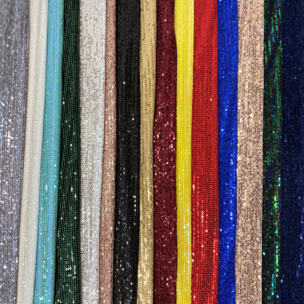 Mille Stripe Stretch Sequins Fabric - Prismatic Fiber Arts