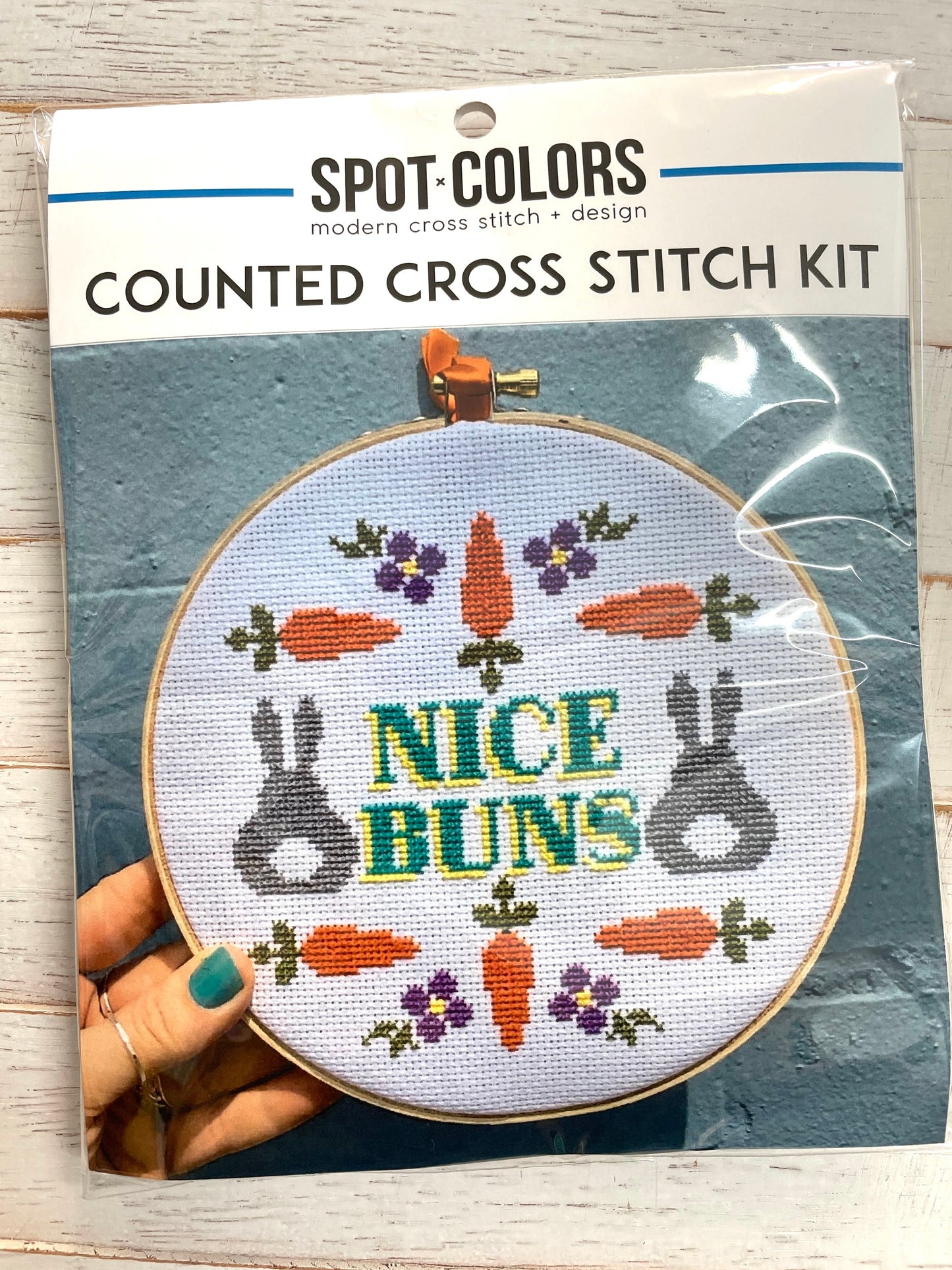 Nice Buns Counted Cross Stitch DIY KIT - Prismatic Fiber Arts