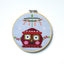 Red Christmasbot by Mary Engelbreit Counted Cross Stitch DIY KIT - Prismatic Fiber Arts