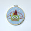 Green Christmasbot by Mary Engelbreit Counted Cross Stitch DIY KIT - Prismatic Fiber Arts