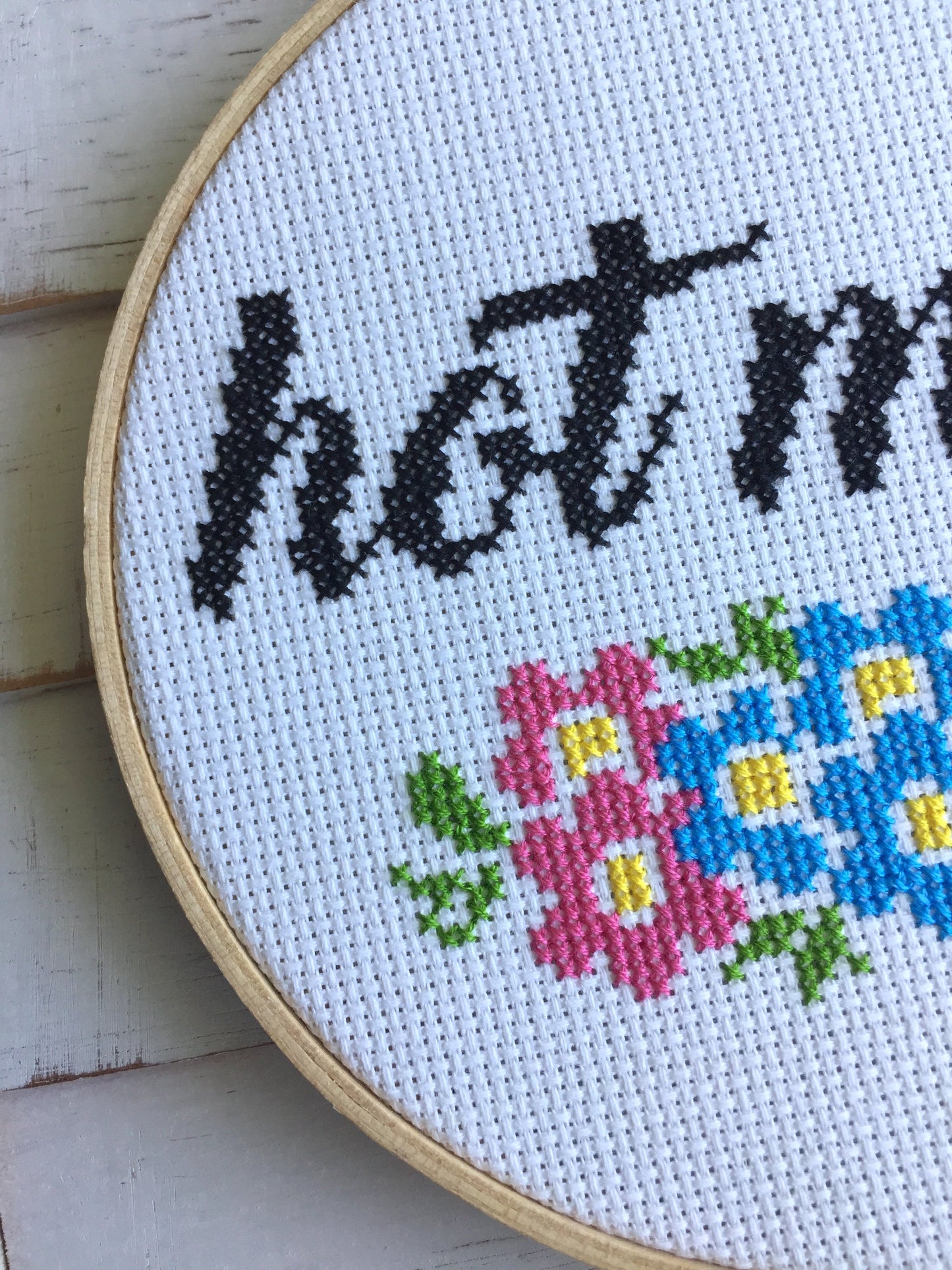 Hot Mess Counted Cross Stitch DIY KIT Intermediate - Prismatic Fiber Arts
