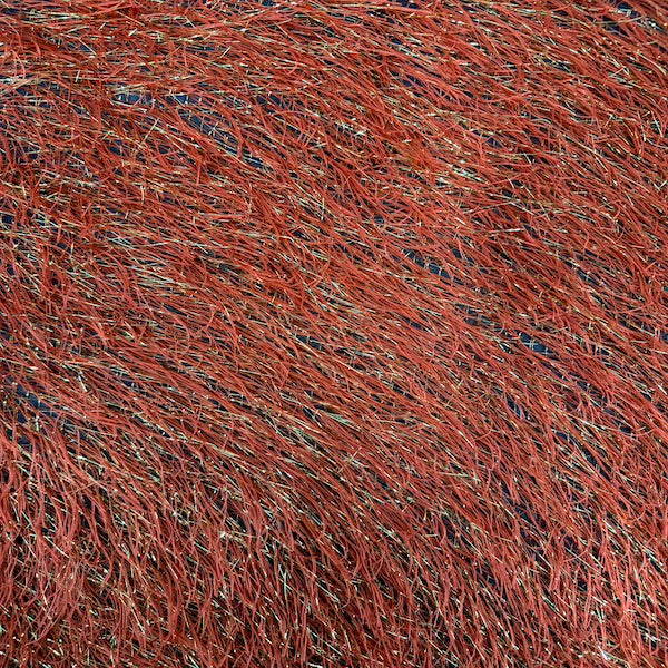 Metallic Faux Fur Tinsel Ostrich Feather Fabric - Prismatic Fiber Arts