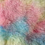 Rainbow Multi Color Dye Fuzzy Faux Fur Fabric - Prismatic Fiber Arts
