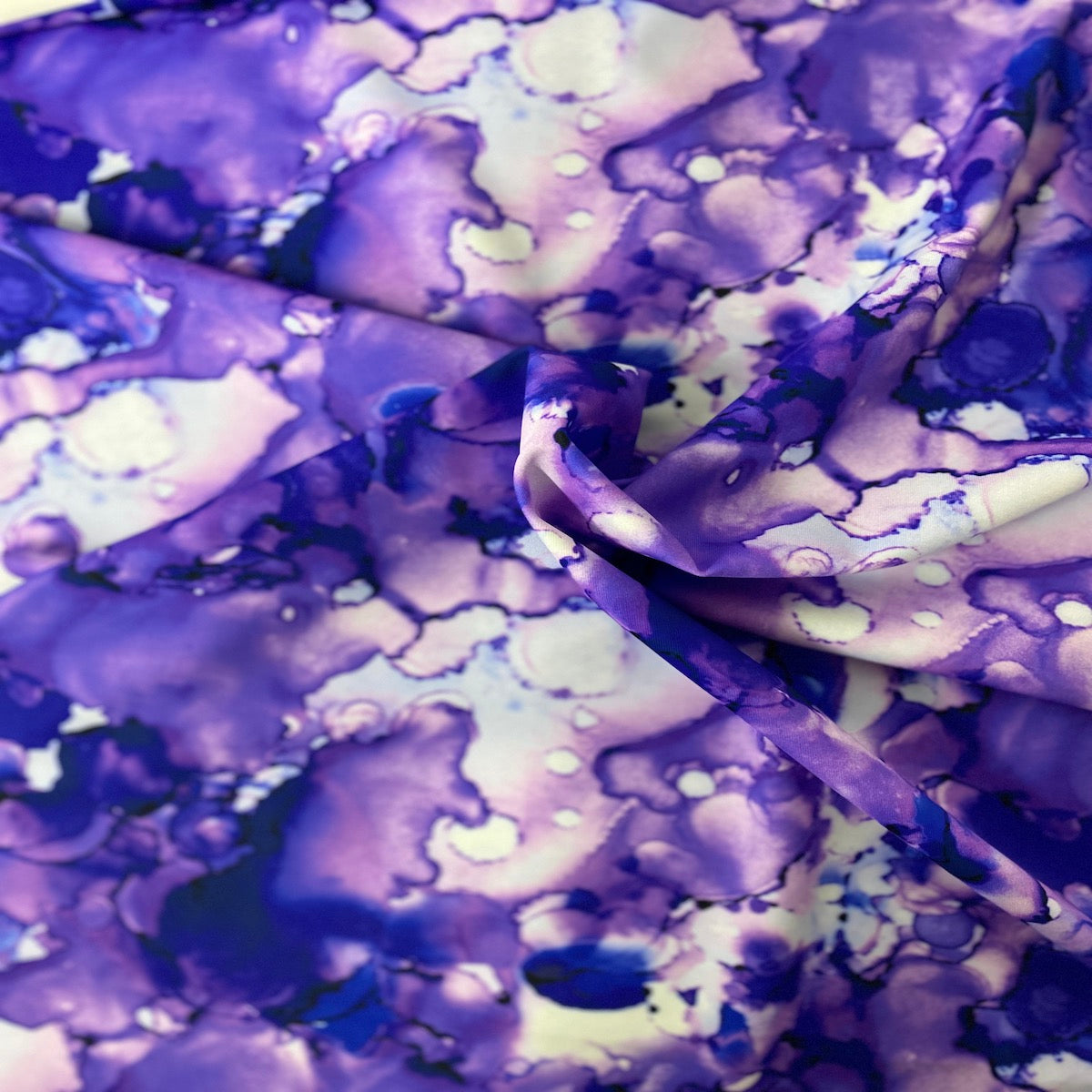 Cloud Print Tie Dye Nylon Spandex Fabric - Prismatic Fiber Arts