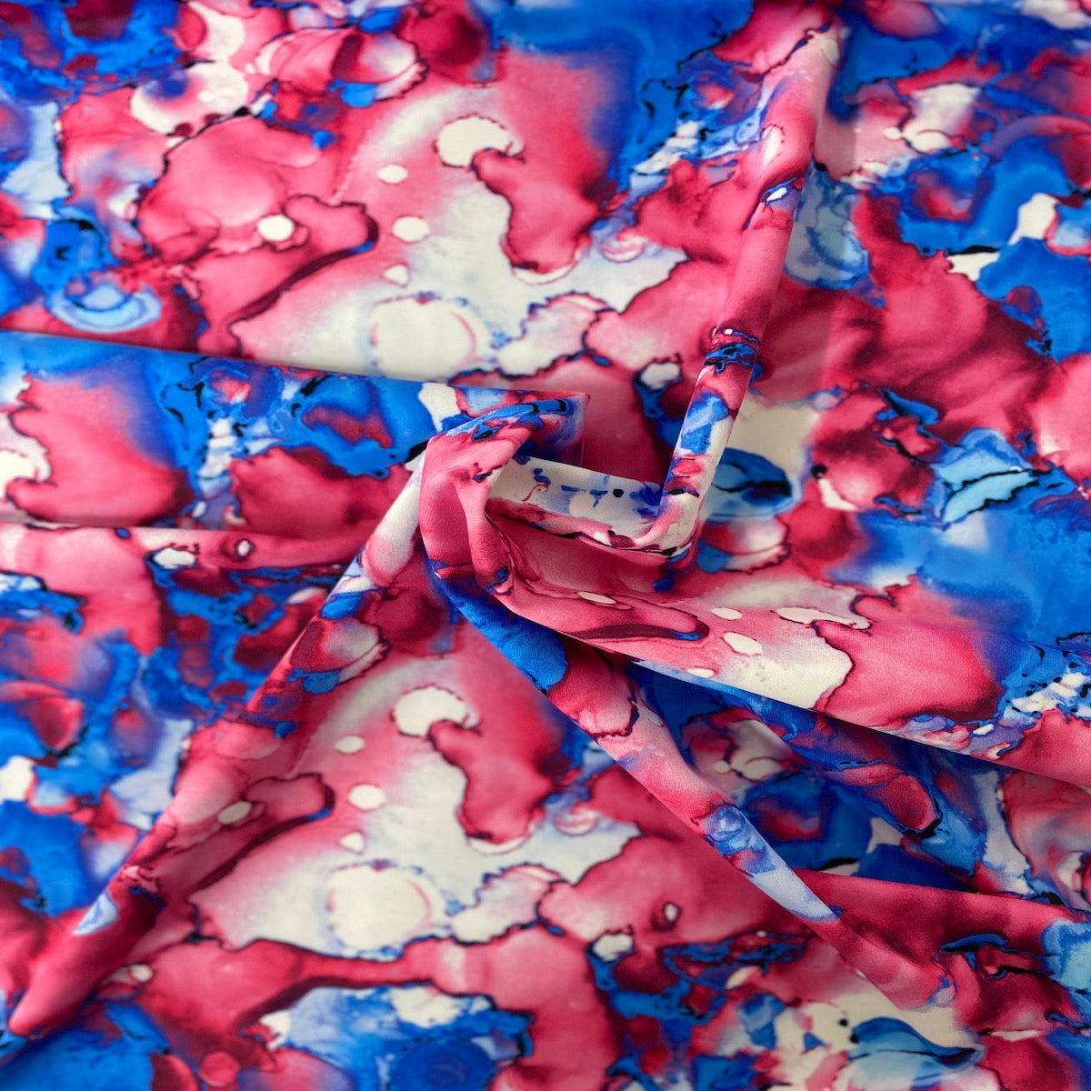 Cloud Print Tie Dye Nylon Spandex Fabric - Prismatic Fiber Arts
