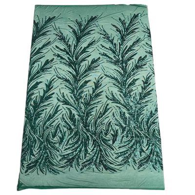 Ariba Floral Leaf Stretch Sequins Fabric - Prismatic Fiber Arts