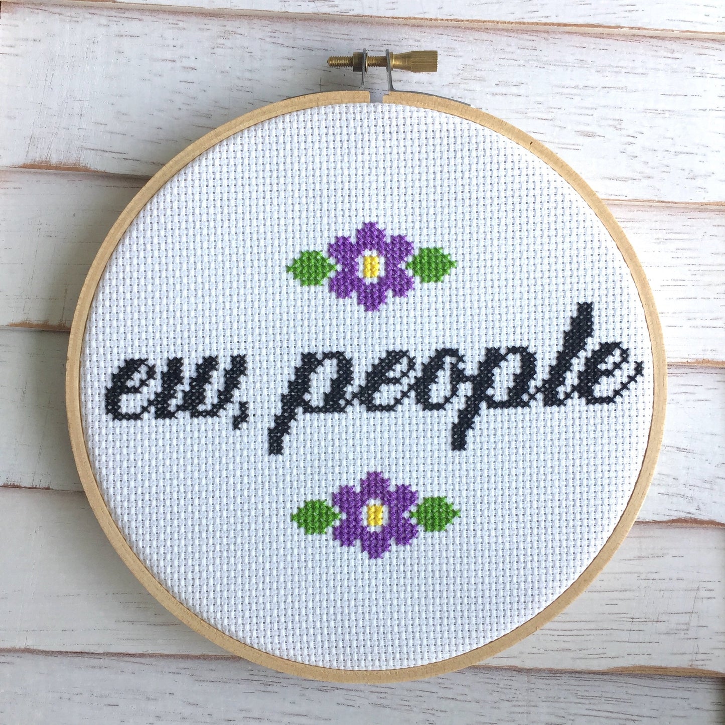 Ew, People Counted Cross Stitch DIY KIT Intermediate - Prismatic Fiber Arts