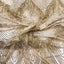 Flamingo Fringe Embroidered Stretch Sequin Fabric - Prismatic Fiber Arts