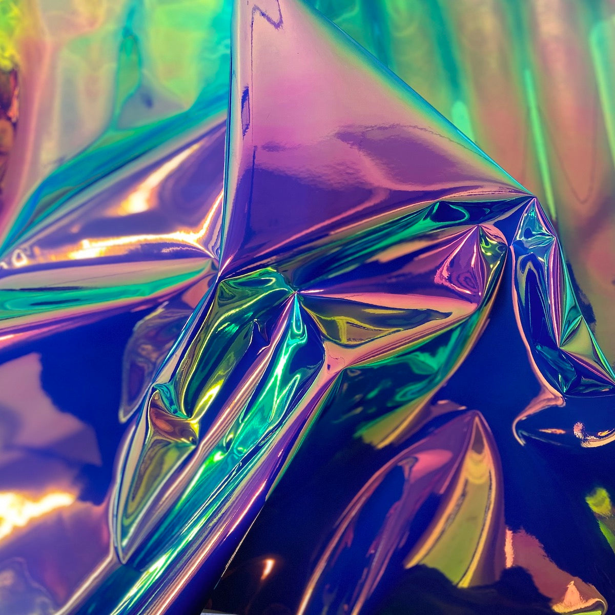 Chrome Reflective Mirror Vinyl Fabric - Prismatic Fiber Arts