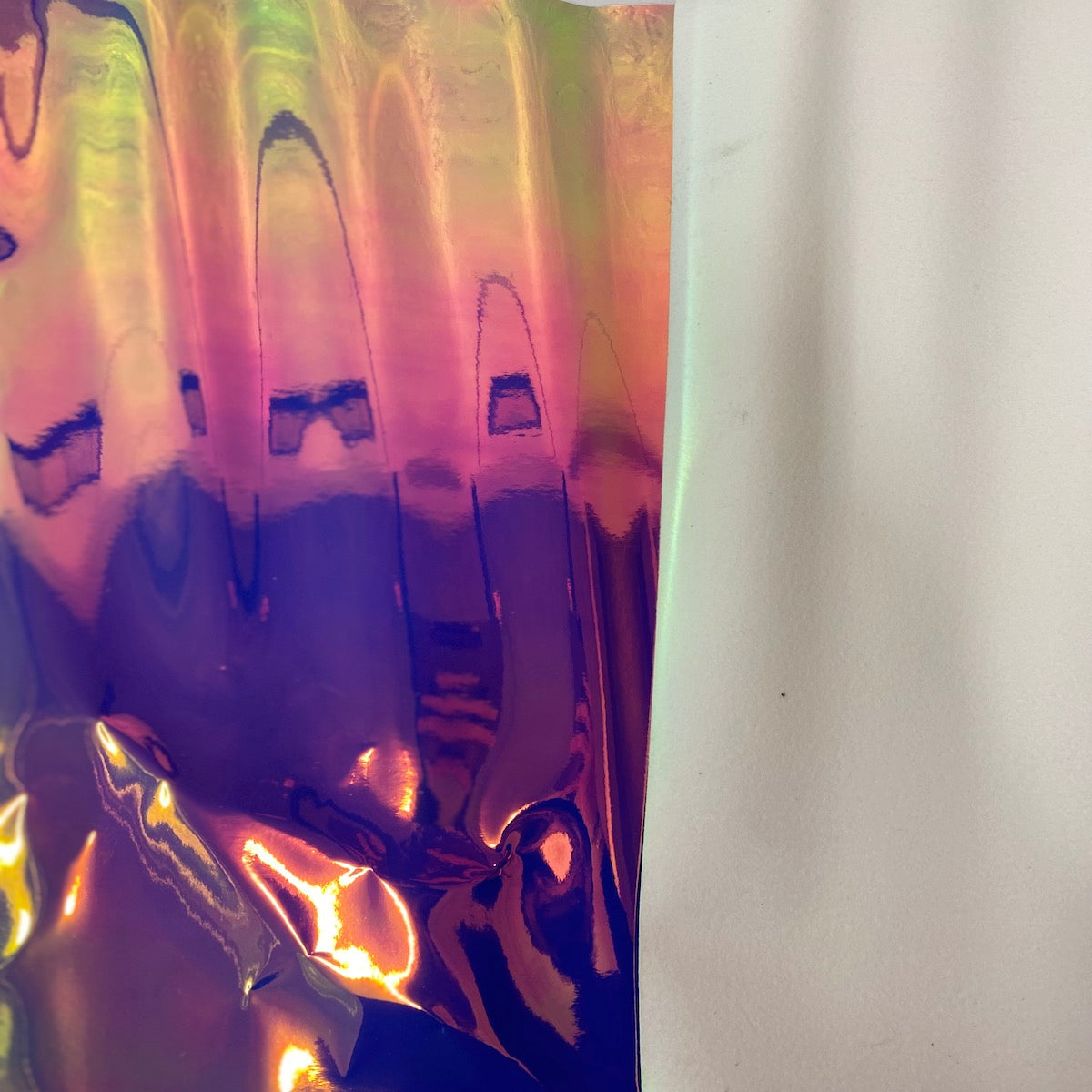 Chrome Reflective Mirror Vinyl Fabric - Prismatic Fiber Arts