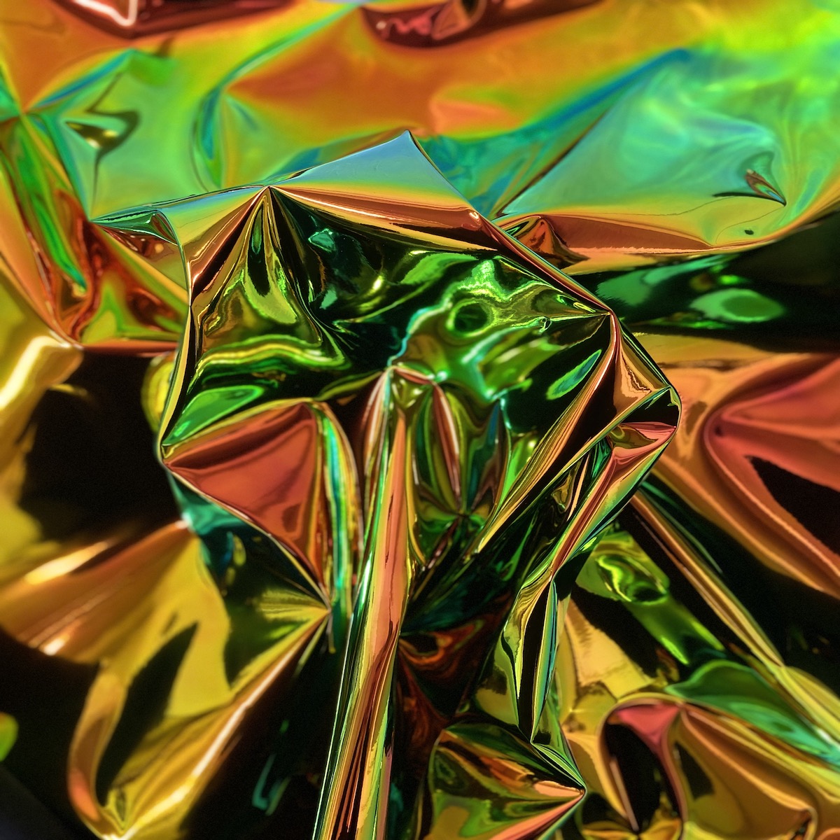 Chrome Reflective Mirror Vinyl Fabric - Prismatic Fiber Arts