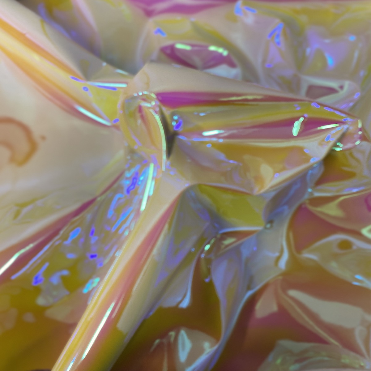 Chrome Reflective Mirror Vinyl Fabric - Prismatic Fiber Arts