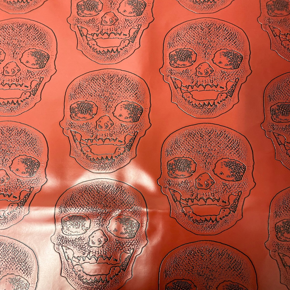 Skeleton Skull Vinyl Fabric - Prismatic Fiber Arts