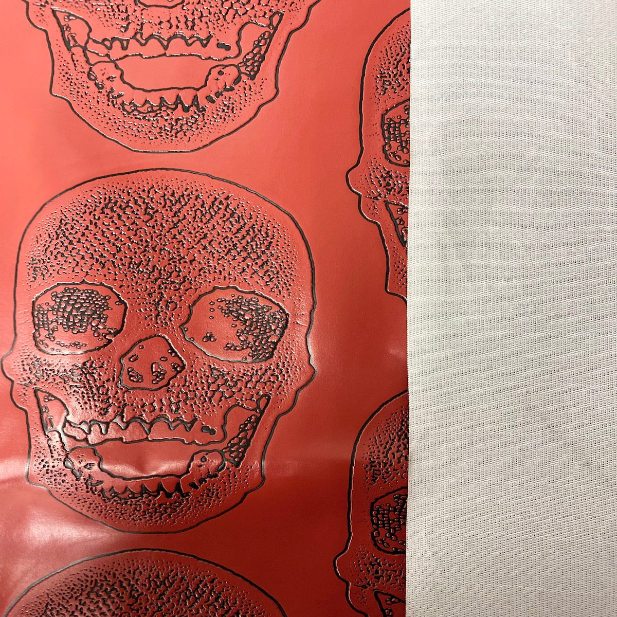 Skeleton Skull Vinyl Fabric - Prismatic Fiber Arts