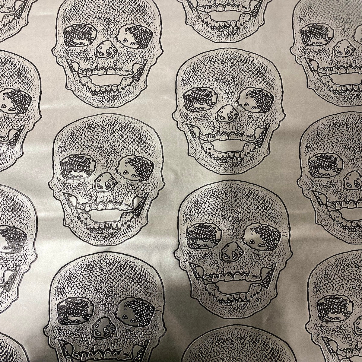 Skeleton Skull Vinyl Fabric - Prismatic Fiber Arts