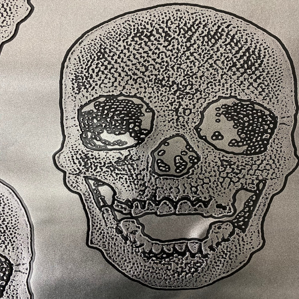 Skeleton Skull Vinyl Fabric - Prismatic Fiber Arts