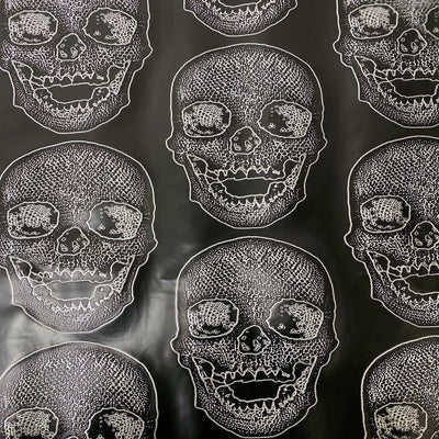 Skeleton Skull Vinyl Fabric - Prismatic Fiber Arts