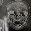 Skeleton Skull Vinyl Fabric - Prismatic Fiber Arts