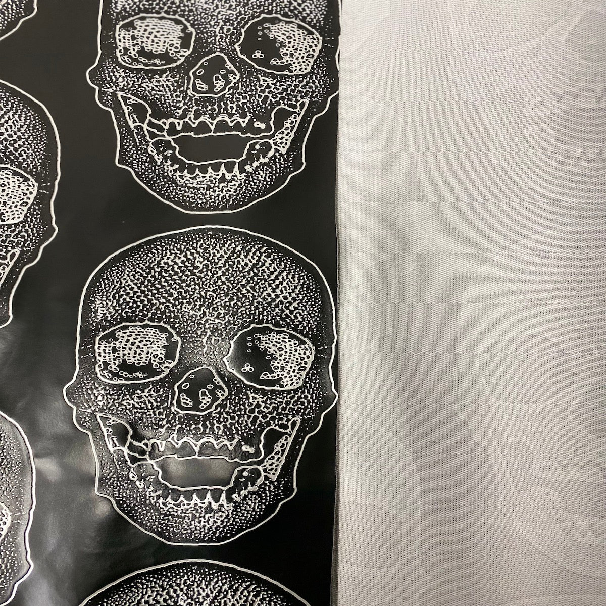 Skeleton Skull Vinyl Fabric - Prismatic Fiber Arts