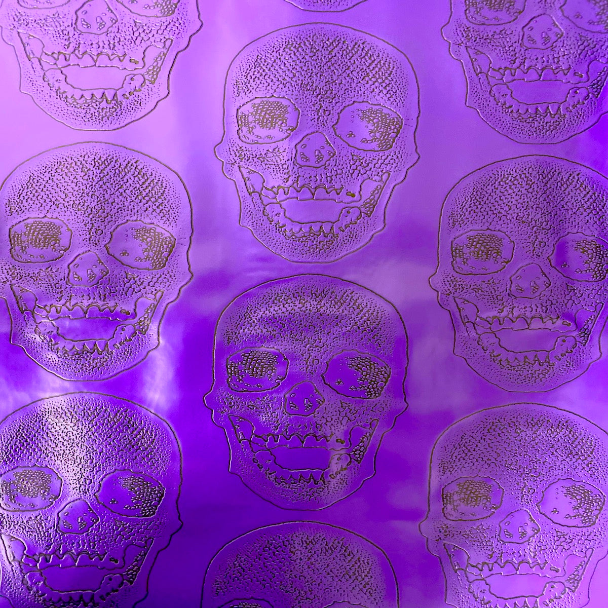 Skeleton Skull Vinyl Fabric - Prismatic Fiber Arts