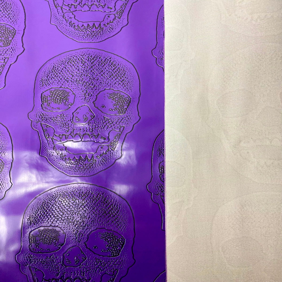Skeleton Skull Vinyl Fabric - Prismatic Fiber Arts