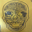 Skeleton Skull Vinyl Fabric - Prismatic Fiber Arts