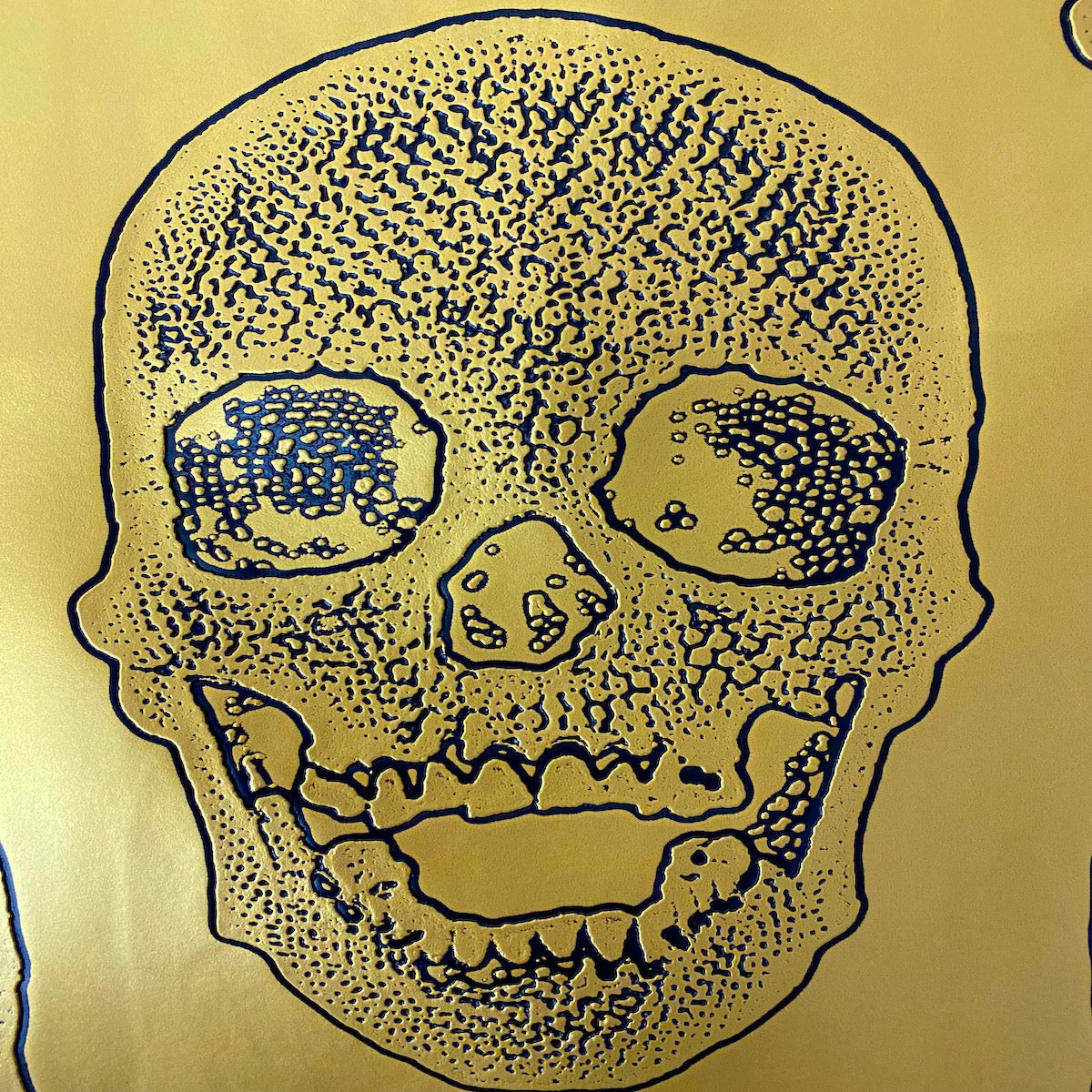 Skeleton Skull Vinyl Fabric - Prismatic Fiber Arts