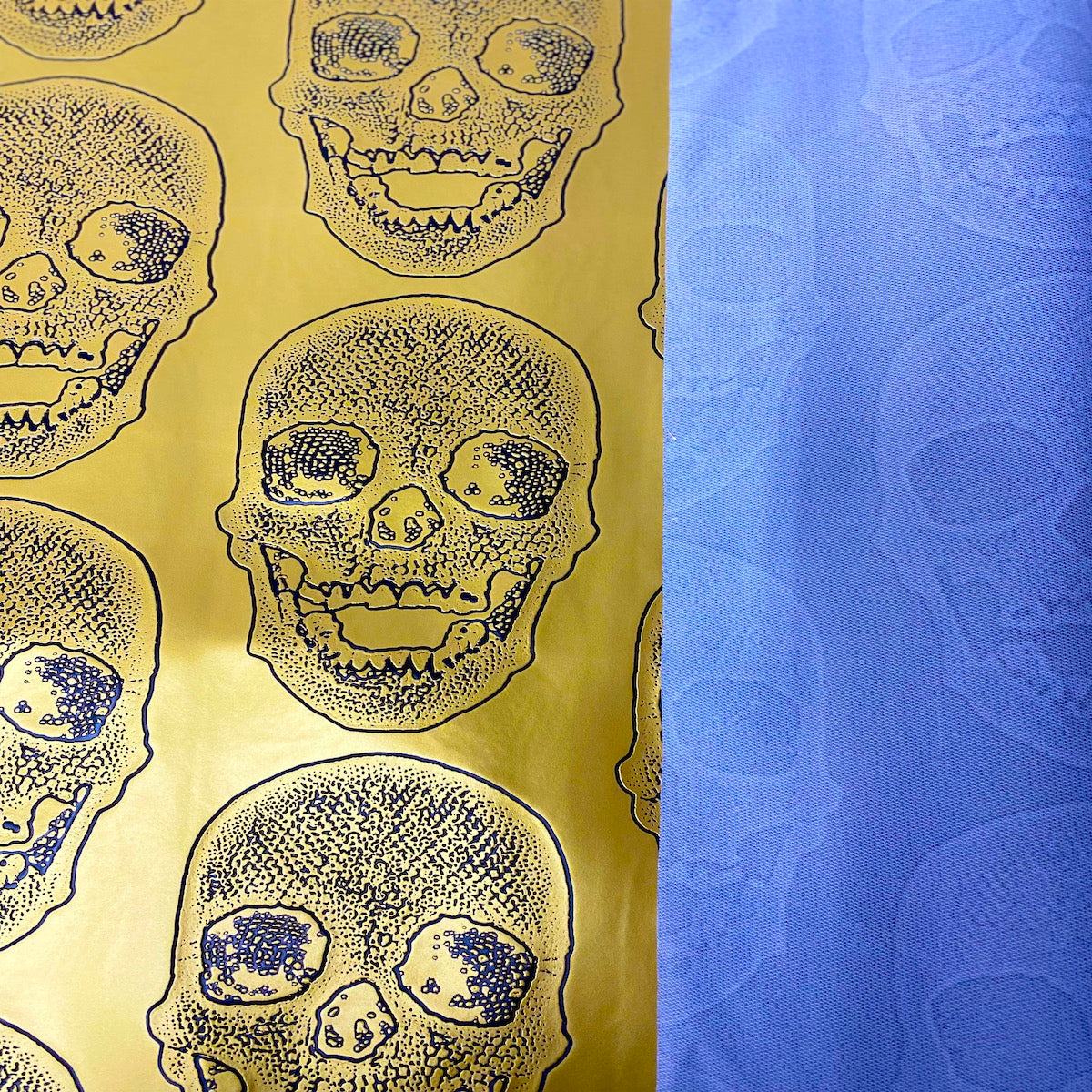 Skeleton Skull Vinyl Fabric - Prismatic Fiber Arts