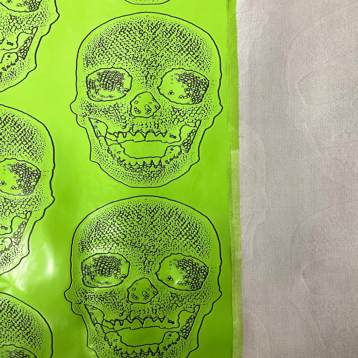 Skeleton Skull Vinyl Fabric - Prismatic Fiber Arts