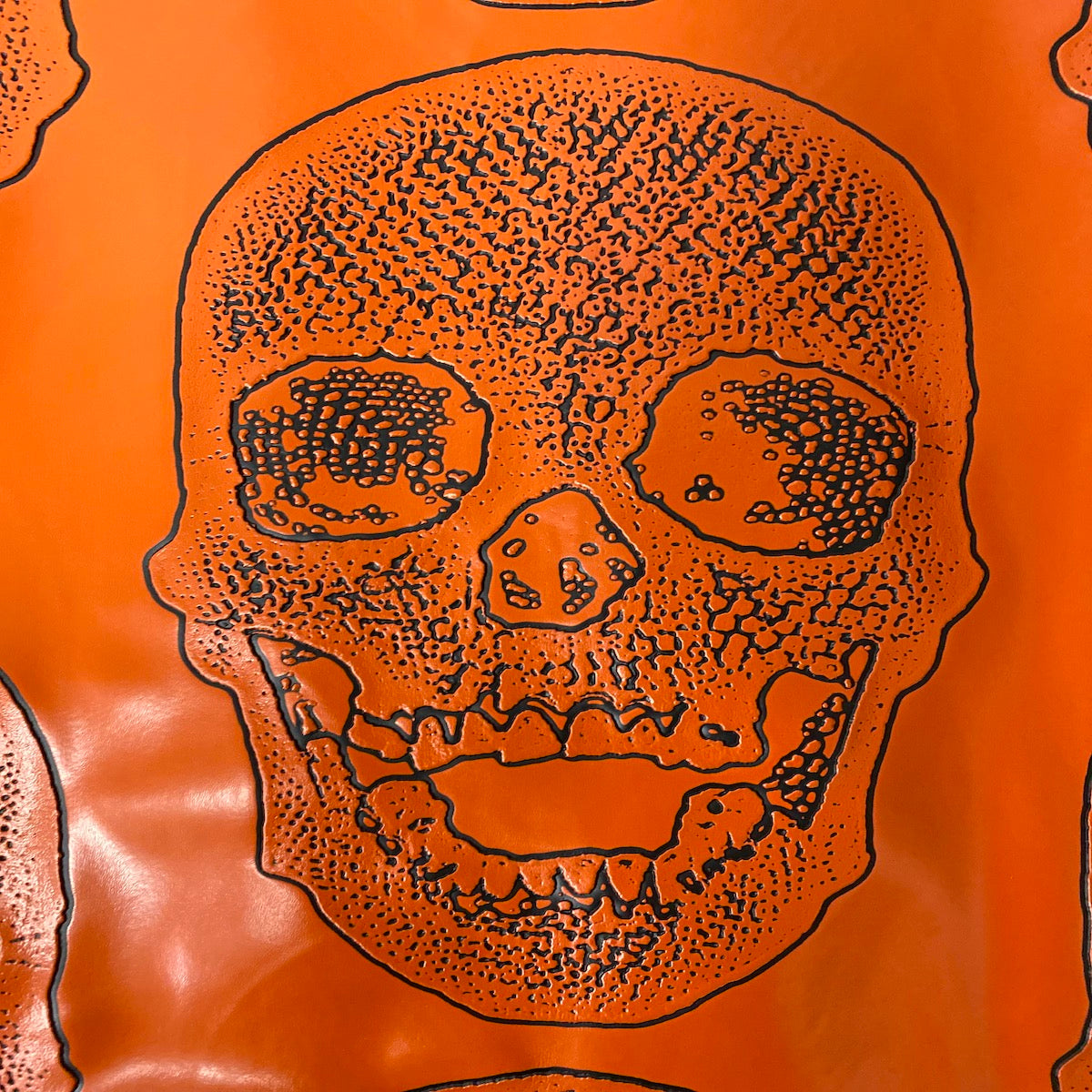 Skeleton Skull Vinyl Fabric - Prismatic Fiber Arts