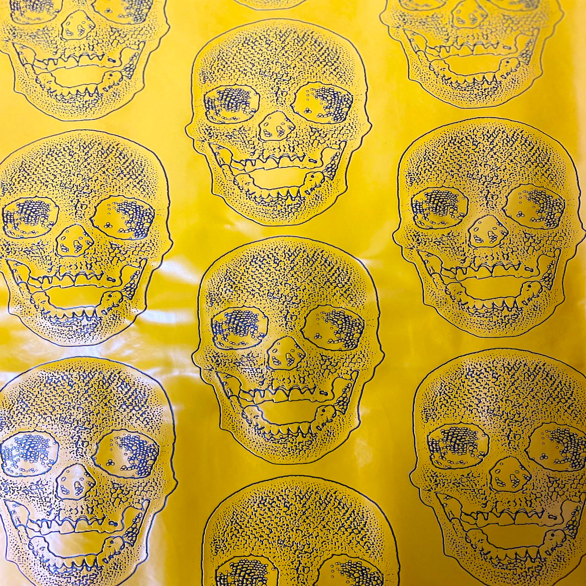 Skeleton Skull Vinyl Fabric - Prismatic Fiber Arts