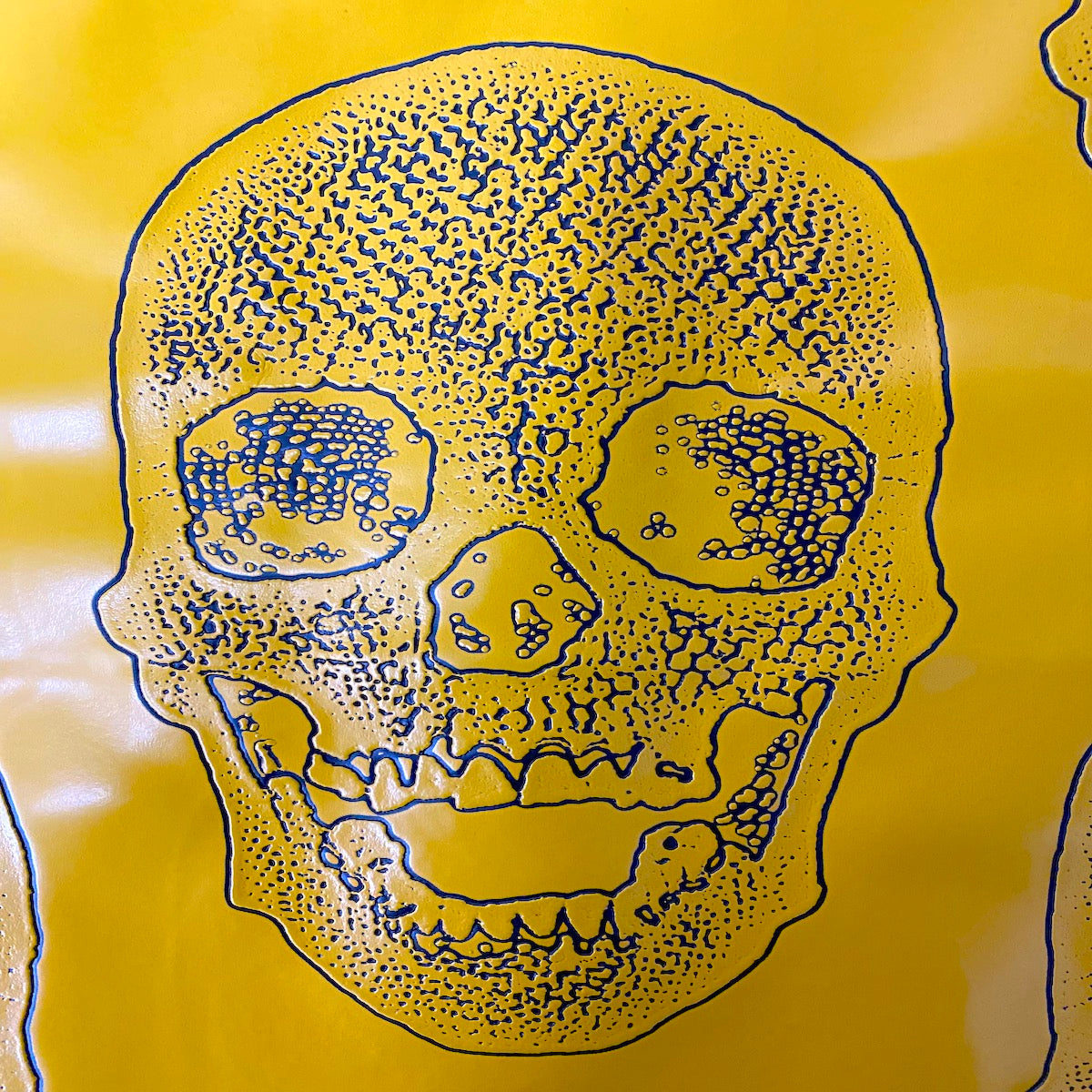 Skeleton Skull Vinyl Fabric - Prismatic Fiber Arts