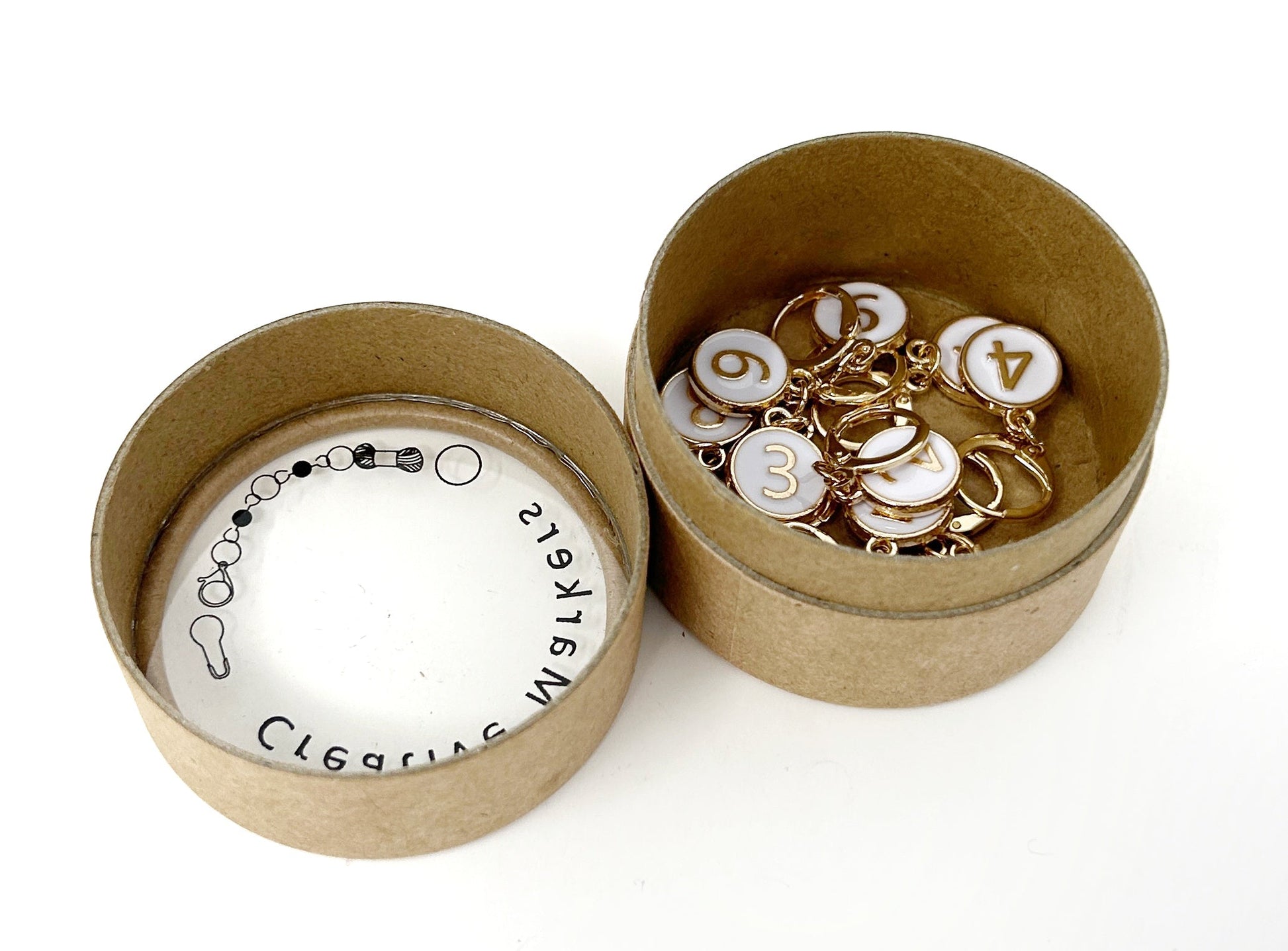 Numbered Stitch Markers (Set of 10) 0-9 - Prismatic Fiber Arts