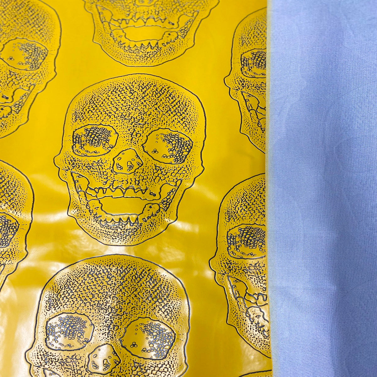 Skeleton Skull Vinyl Fabric - Prismatic Fiber Arts