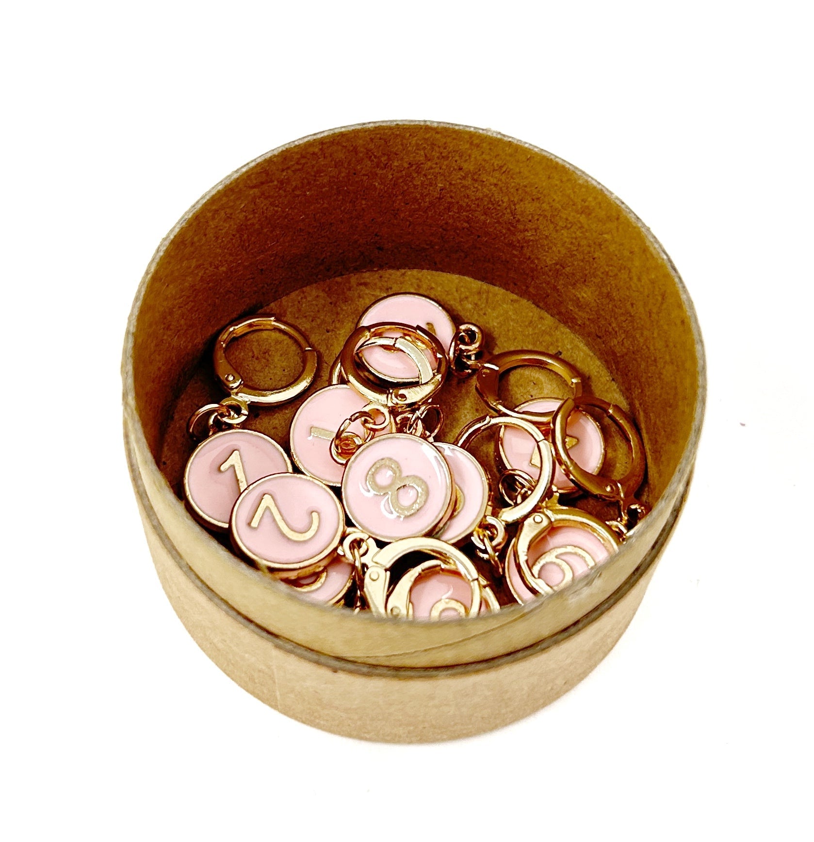 Numbered Stitch Markers (Set of 10) 0-9 - Prismatic Fiber Arts