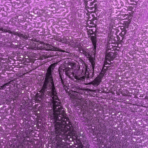 Metallic Lurex Embroidered Stretch Sequins Fabric - Prismatic Fiber Arts