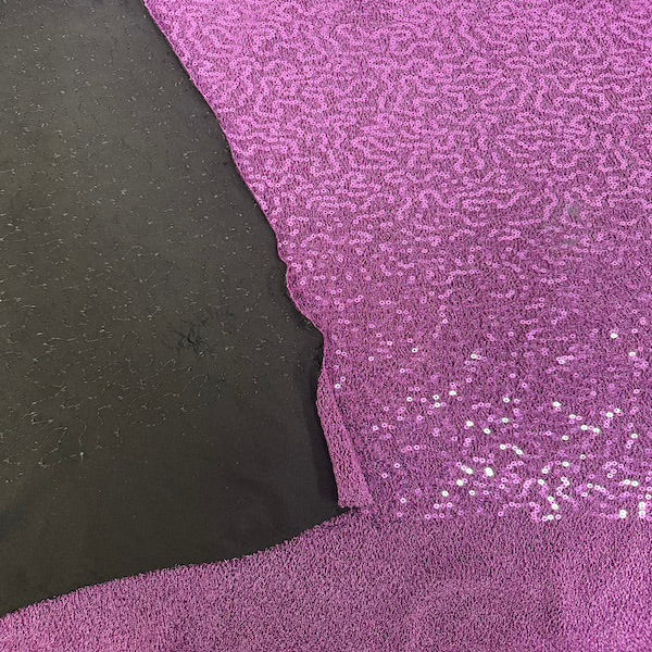 Metallic Lurex Embroidered Stretch Sequins Fabric - Prismatic Fiber Arts