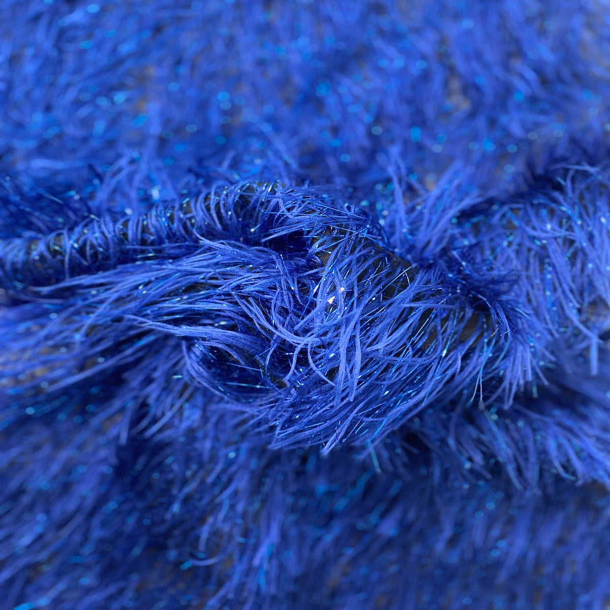 Metallic Faux Fur Tinsel Ostrich Feather Fabric - Prismatic Fiber Arts