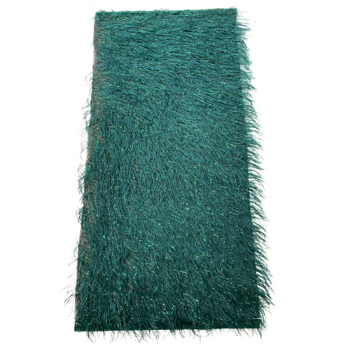 Metallic Faux Fur Tinsel Ostrich Feather Fabric - Prismatic Fiber Arts