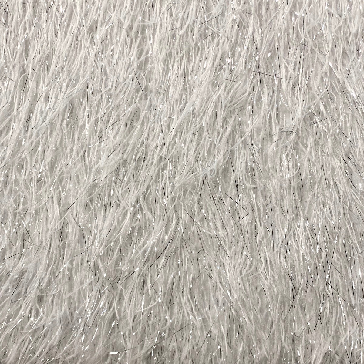 Metallic Faux Fur Tinsel Ostrich Feather Fabric - Prismatic Fiber Arts
