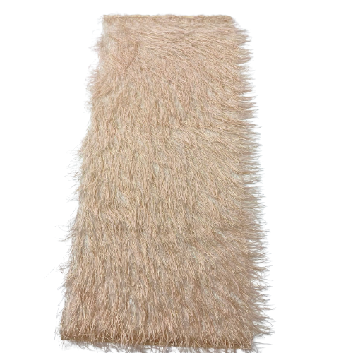 Metallic Faux Fur Tinsel Ostrich Feather Fabric - Prismatic Fiber Arts