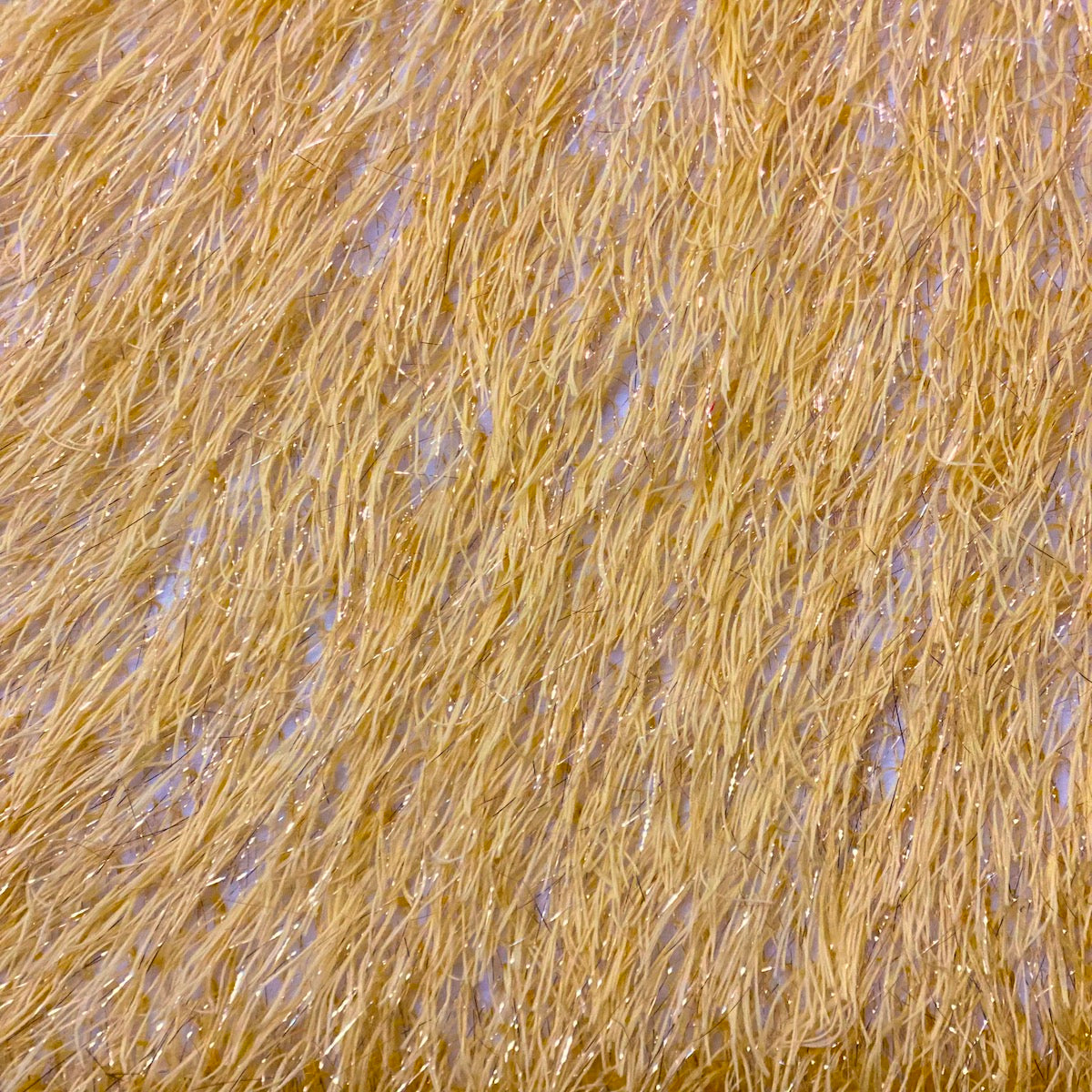 Metallic Faux Fur Tinsel Ostrich Feather Fabric - Prismatic Fiber Arts