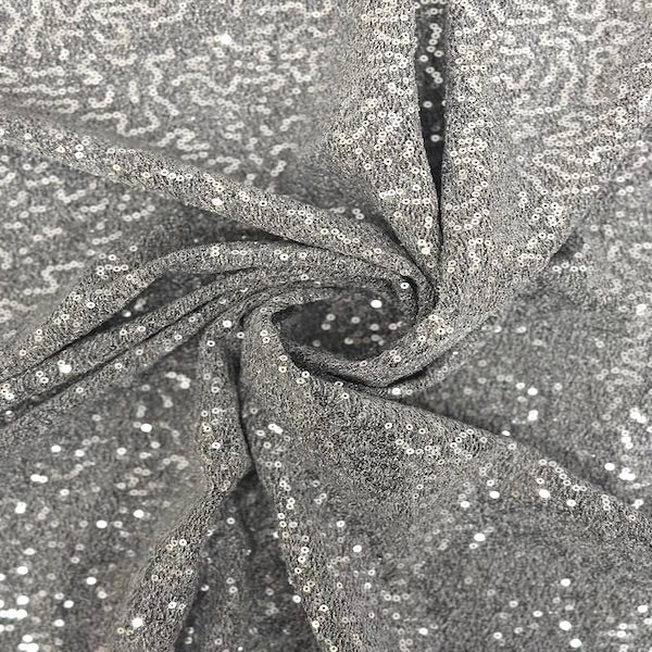 Metallic Lurex Embroidered Stretch Sequins Fabric - Prismatic Fiber Arts