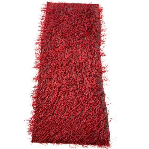 Metallic Faux Fur Tinsel Ostrich Feather Fabric - Prismatic Fiber Arts