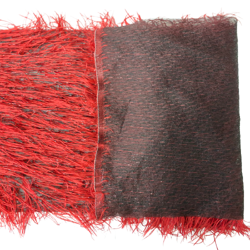 Metallic Faux Fur Tinsel Ostrich Feather Fabric - Prismatic Fiber Arts