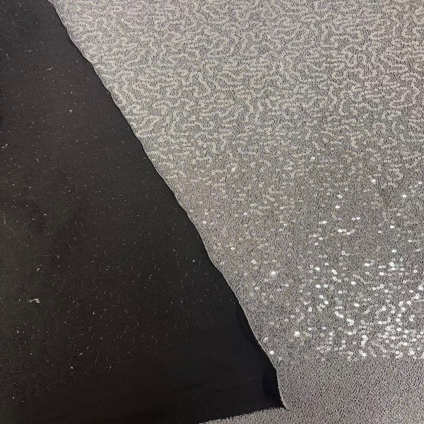 Metallic Lurex Embroidered Stretch Sequins Fabric - Prismatic Fiber Arts