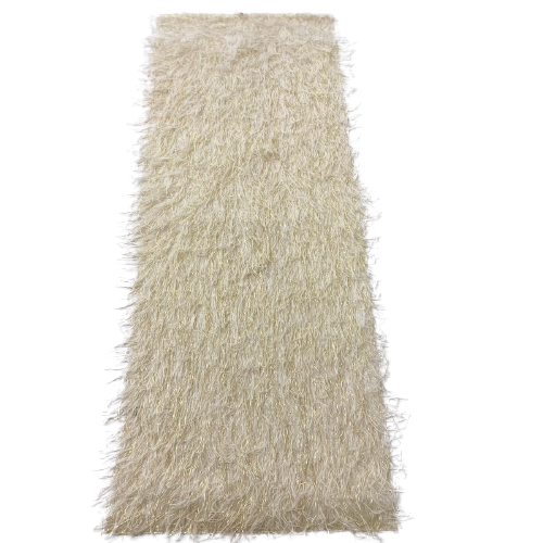 Metallic Faux Fur Tinsel Ostrich Feather Fabric - Prismatic Fiber Arts