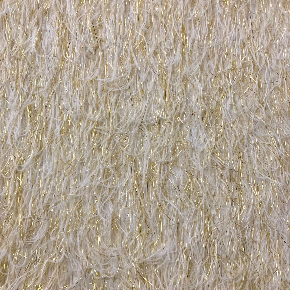 Metallic Faux Fur Tinsel Ostrich Feather Fabric - Prismatic Fiber Arts
