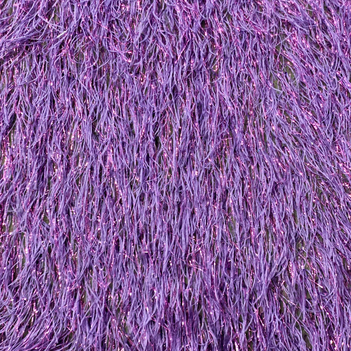 Metallic Faux Fur Tinsel Ostrich Feather Fabric - Prismatic Fiber Arts